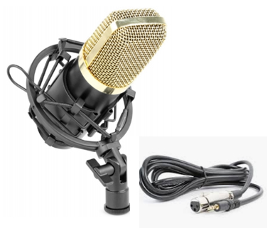 Le Mariage Micro karaoké Vocal avec câble XLR de 16,4 Pieds la Parole FDUCE Microphone Dynamique 9.0s Microphone Filaire Portable en métal pour Le Chant l'utilisation en Classe Bleu 